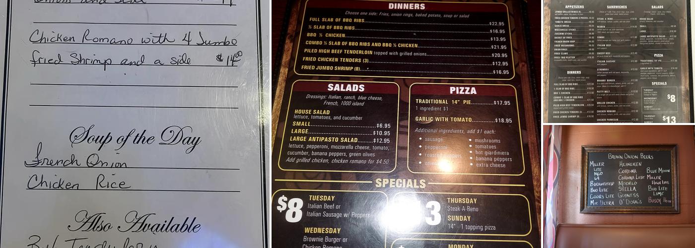 The Brown Onion Menu