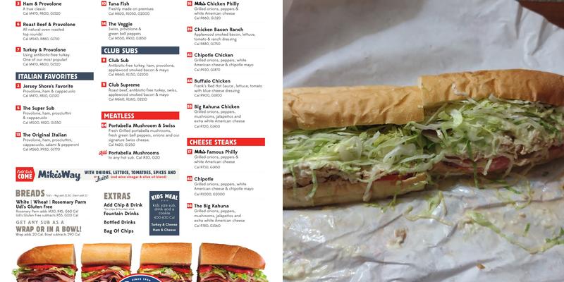 Jersey Mike's Subs Menu