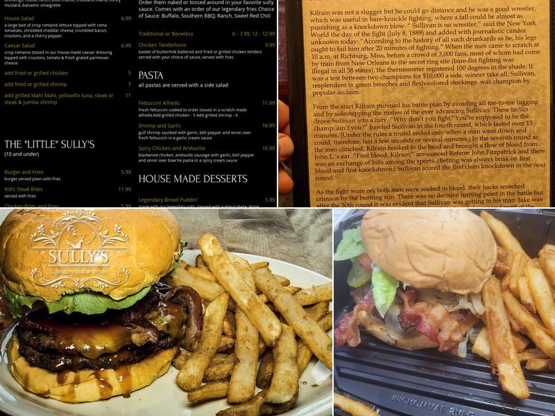 Sully's Menu