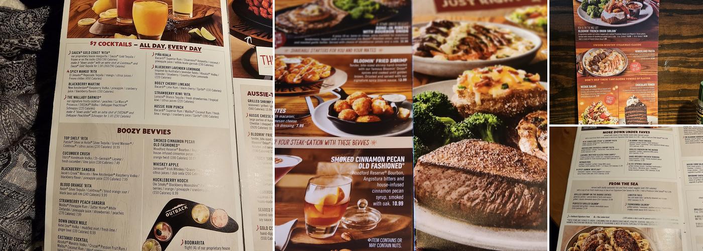 Outback Steakhouse Menu