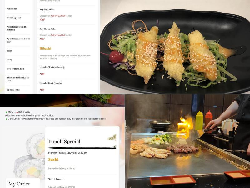 Watami Hibachi Steak House Menu