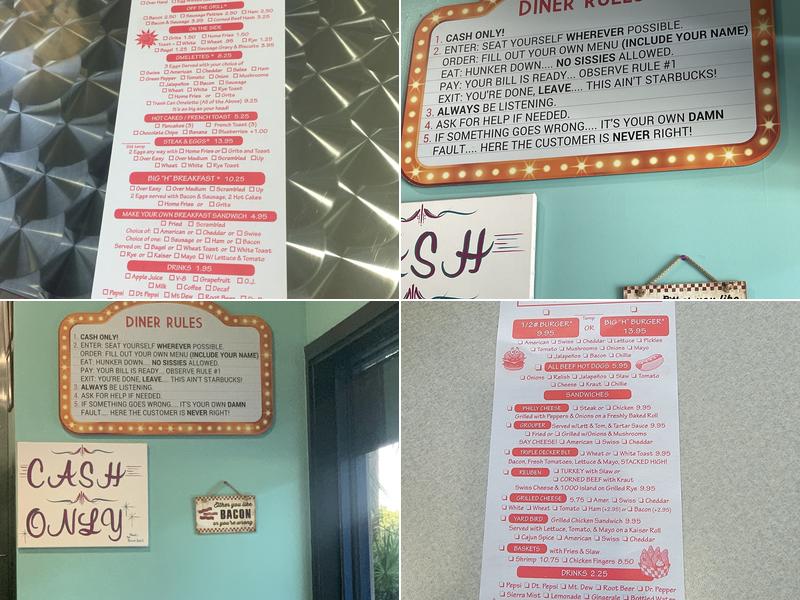Bacon Diner Menu