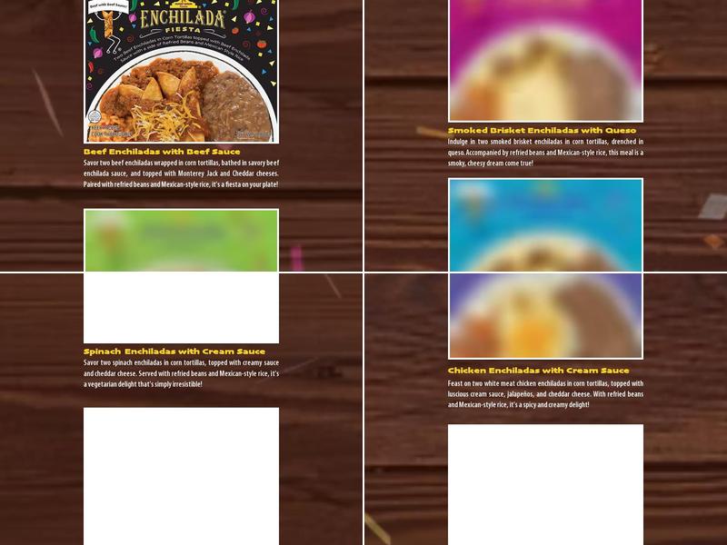 Night Hawk Frozen Foods Menu