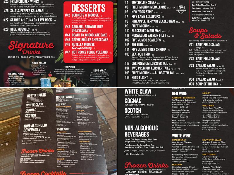 Hot Rocks - Sear. Sizzle. Savor. Menu