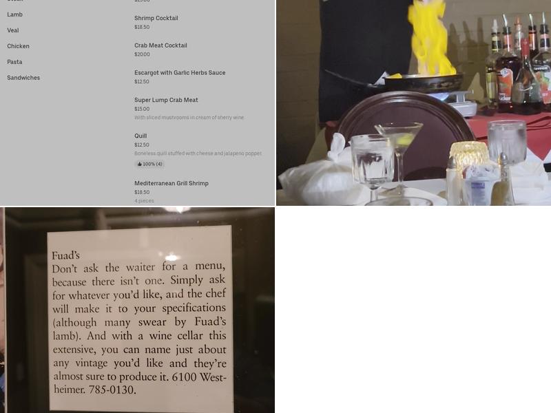 Fuad's Menu