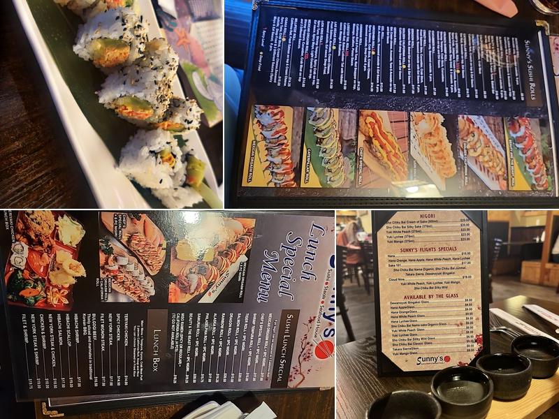 Sunny's Sushi Menu