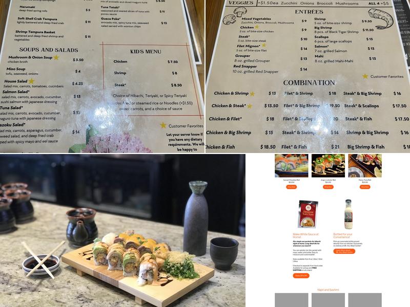 Kazoku Sushi and Bar Menu
