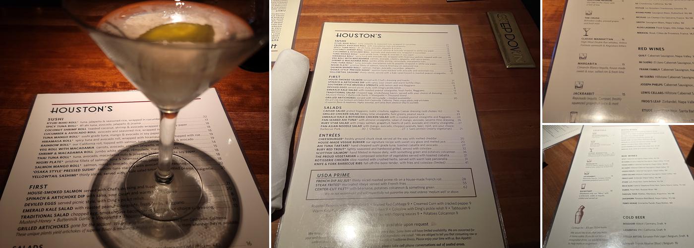 Houston's Menu