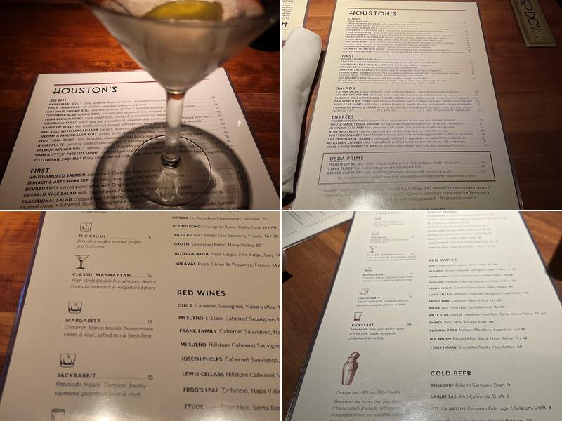 Houston's Menu
