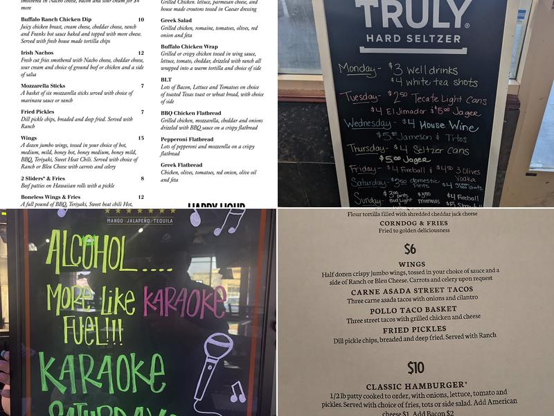 Third Base Bar Menu