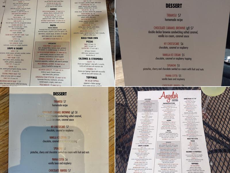 Angelo’s Taverna Menu