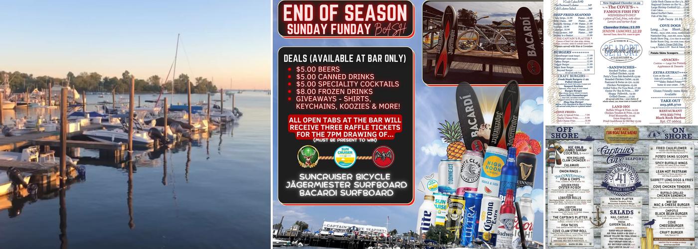 Captain's Cove Seaport (Marina, Restaurant & Bar) Menu