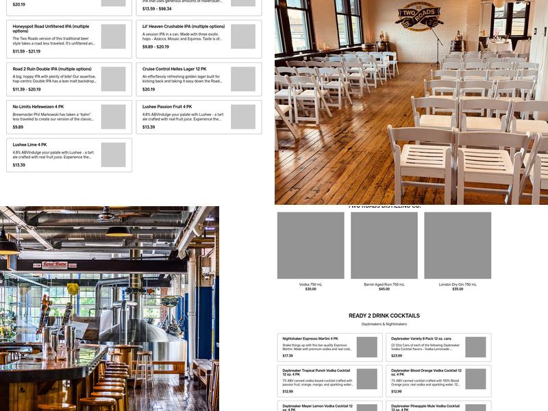 Two Roads Brewing Company Menu