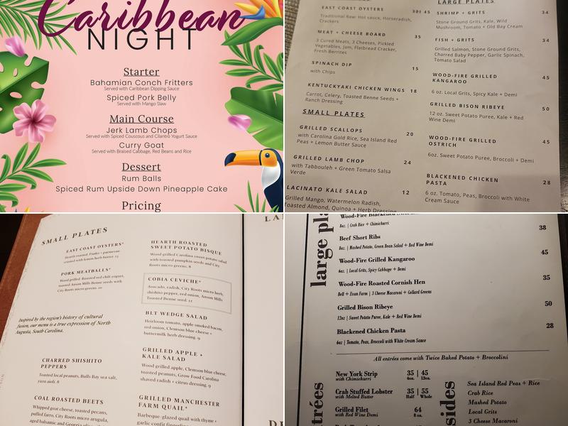 Salt & Marrow Kitchen Menu