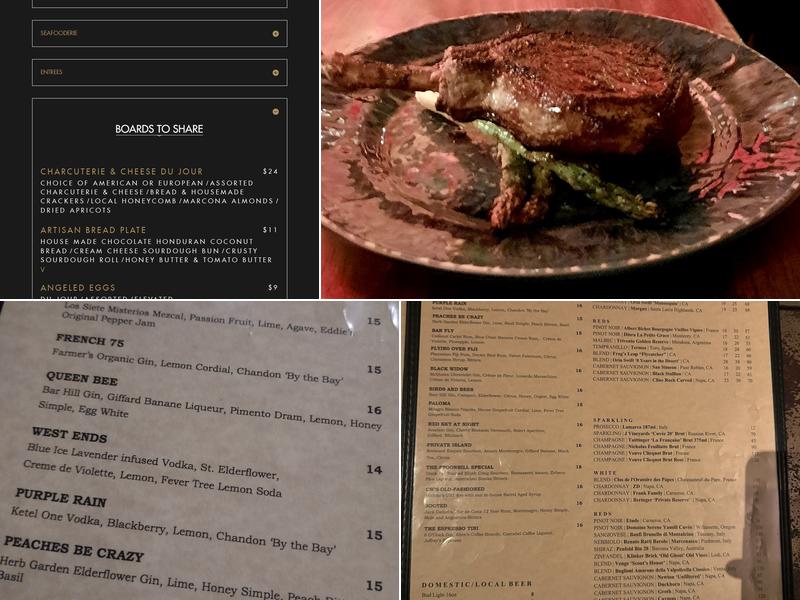 CW's Gin Joint Menu