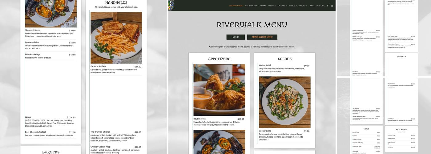 Four Green Fields Menu