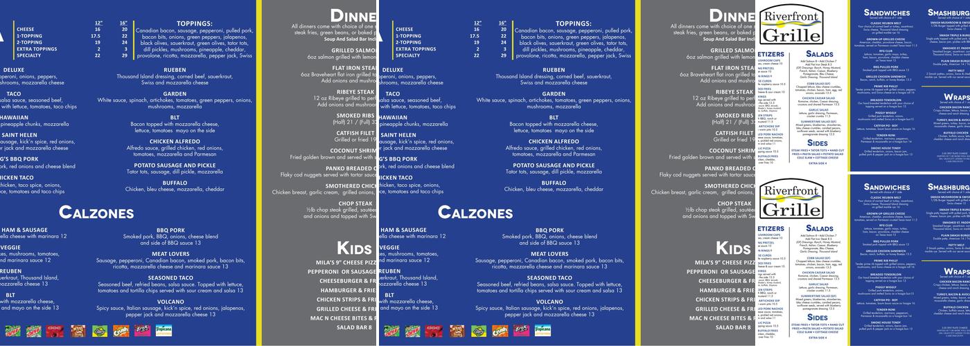 Riverfront Grille Menu