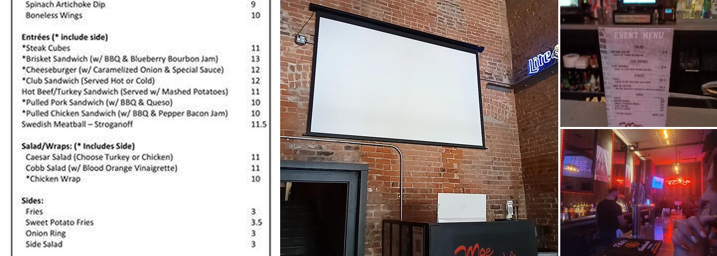 Moe & Curly’s Pub Menu