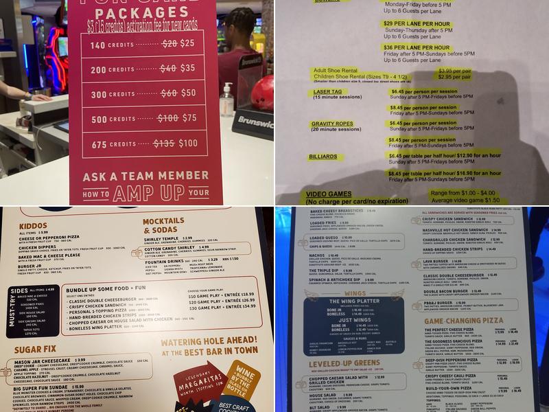 Main Event Olathe Menu