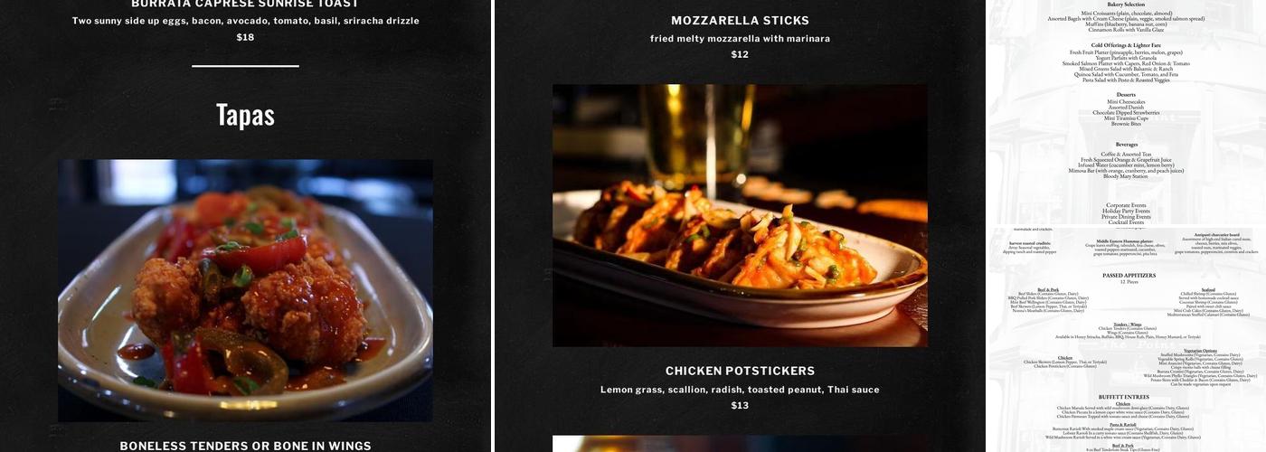 The Point Boston Menu