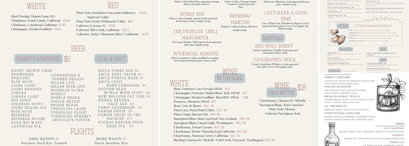 River Rouge Kitchen & Bar Menu