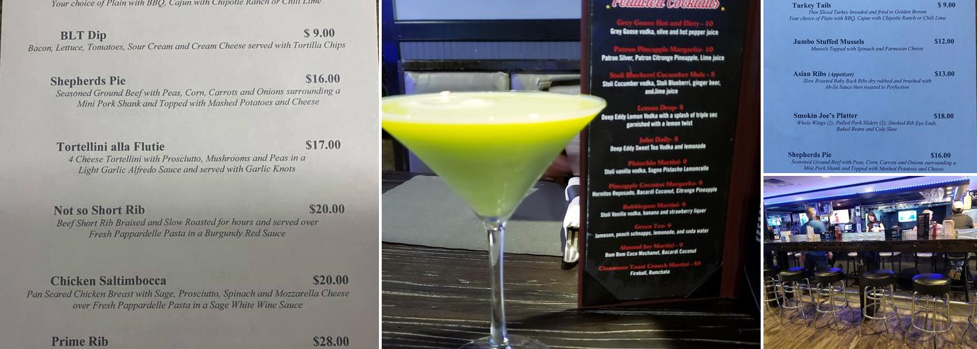 Rae Rocks Bar & Grill Menu