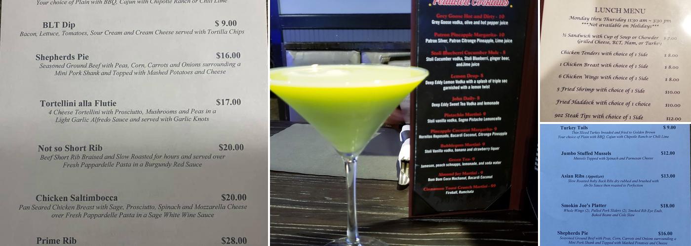 Rae Rocks Bar & Grill Menu