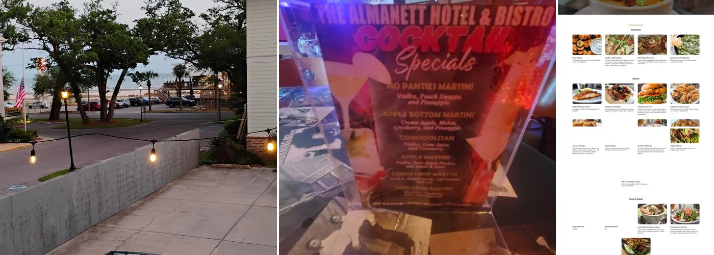 The Almanett Hotel & Bistro near The Aquarium Menu