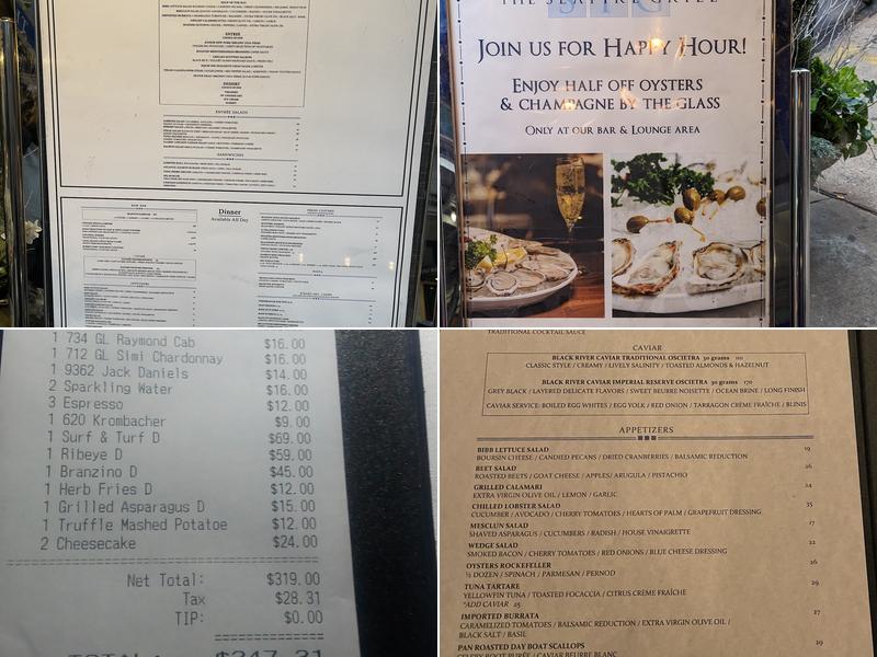 Sea Fire Grill Menu