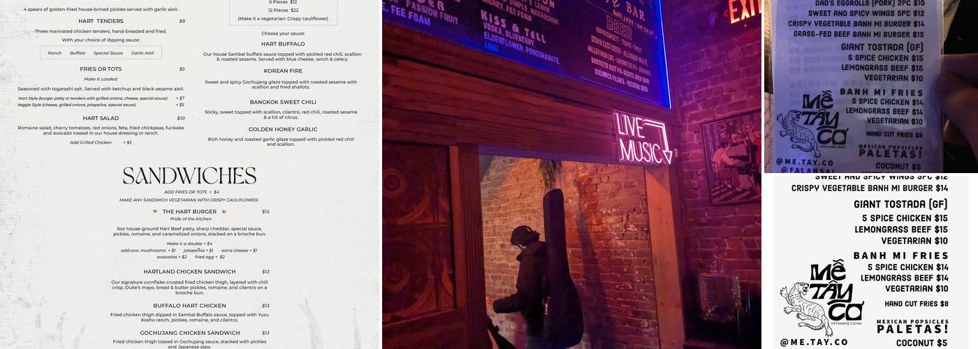 Hart Bar Menu