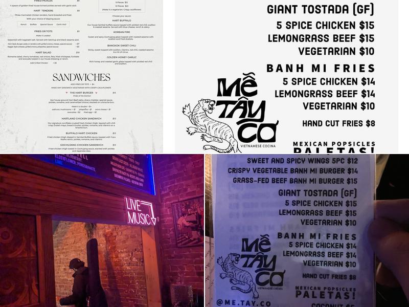 Hart Bar Menu
