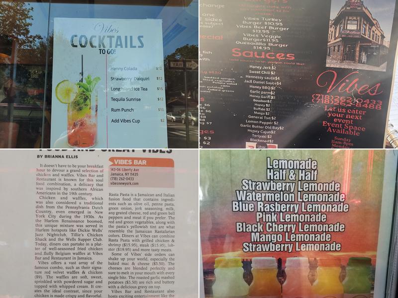 Vibes Menu