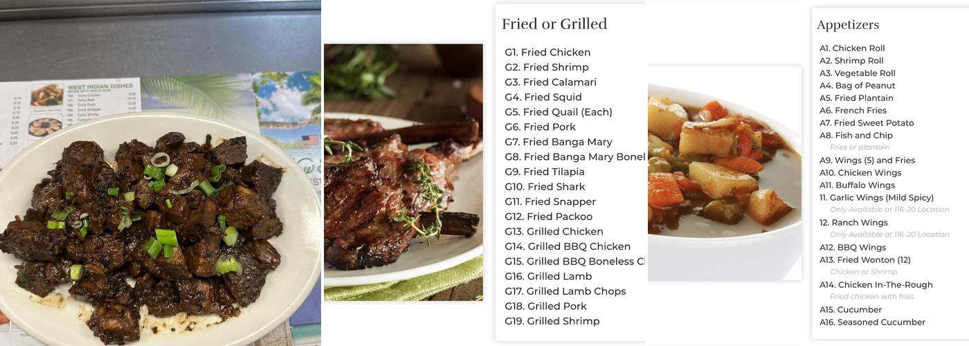 New Thriving Menu
