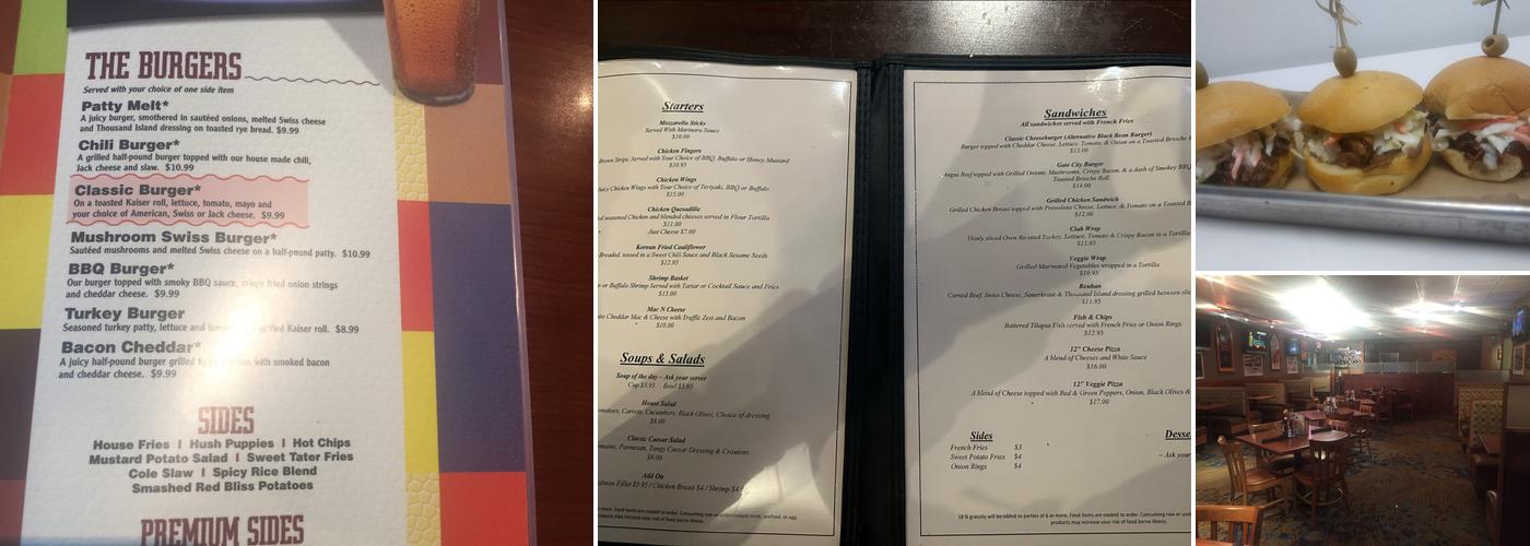 Gate City Sports Grille Menu