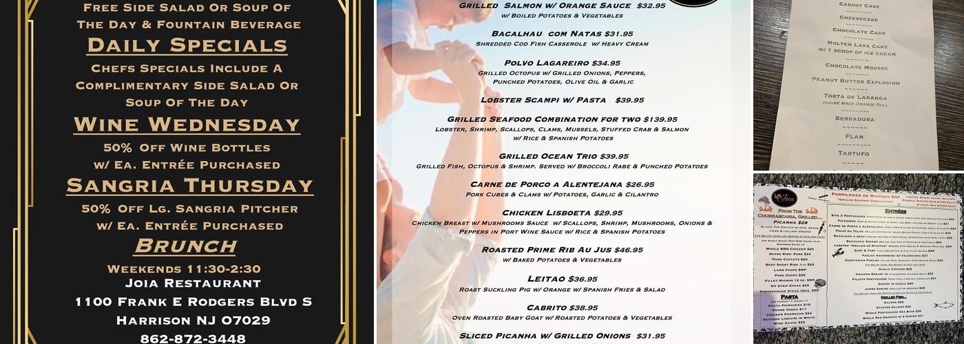 Joia Restaurant Menu
