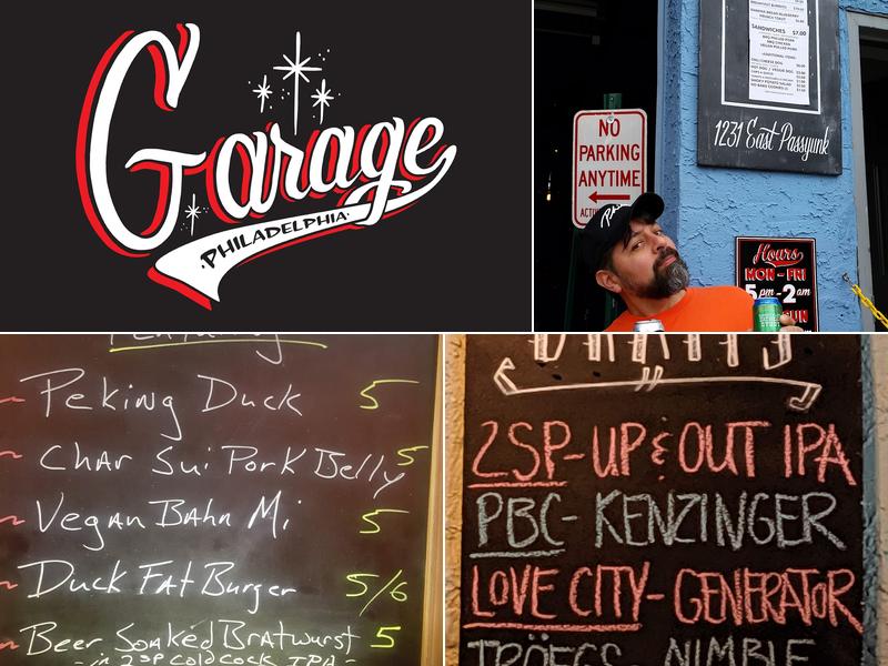 Garage Passyunk Menu