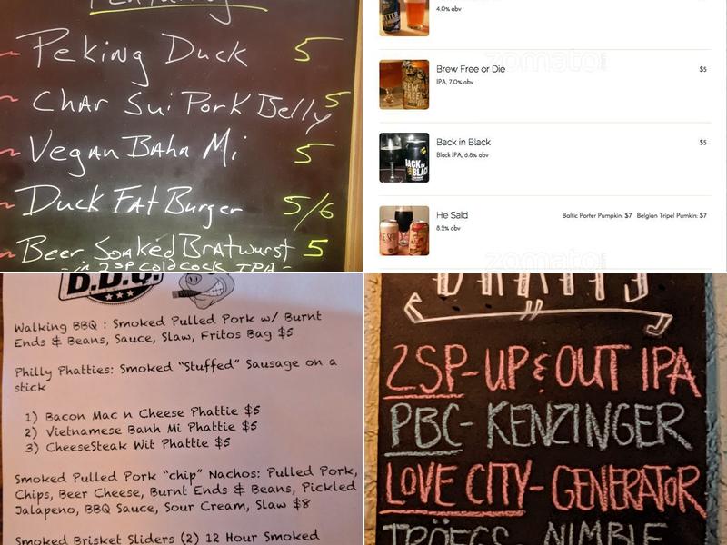 Garage Passyunk Menu