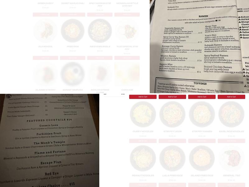 Yuzu Kitchen Menu