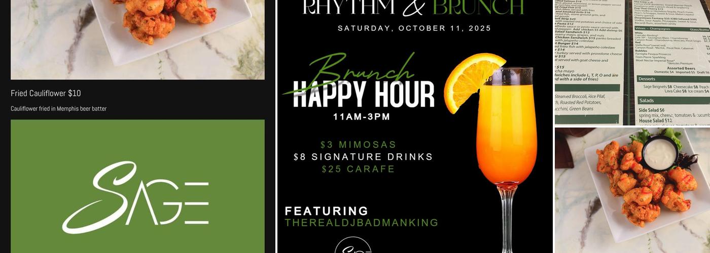 Sage Restaurant Menu