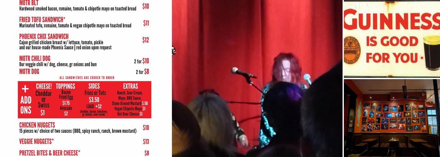 MOTR Pub Menu