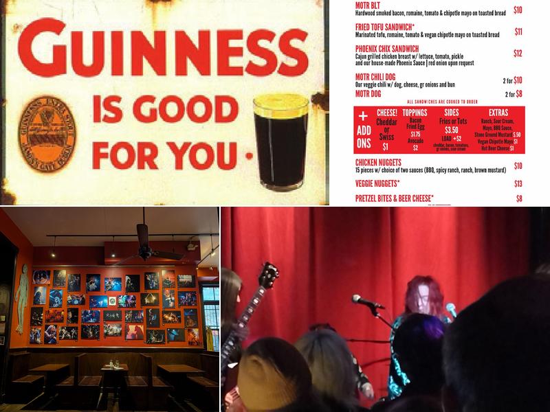 MOTR Pub Menu