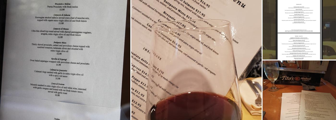 Valerio’s Menu
