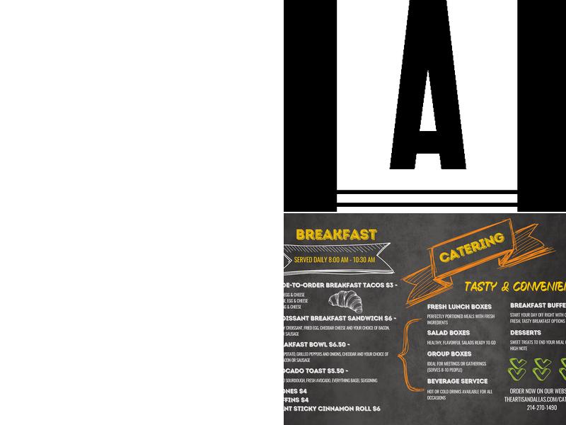 The Artisan | Craft Kitchen & Terrace Bar Menu