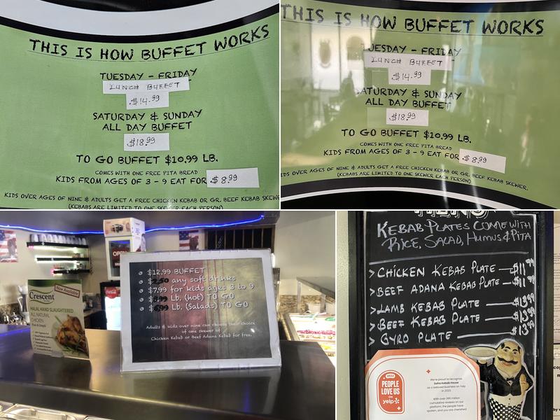 Sofra Kebab House Menu