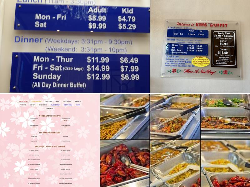 King Buffet Menu