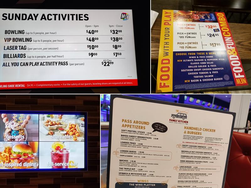 Main Event Grapevine Menu
