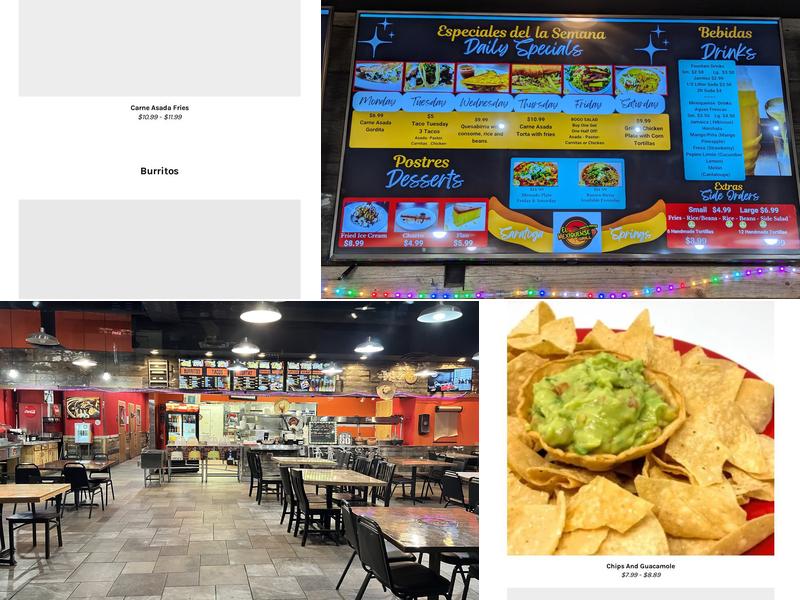 El Mexiquense Grill, Saratoga Springs Menu