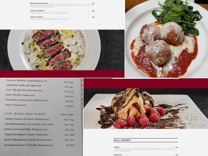 Trattoria Sbandati Menu