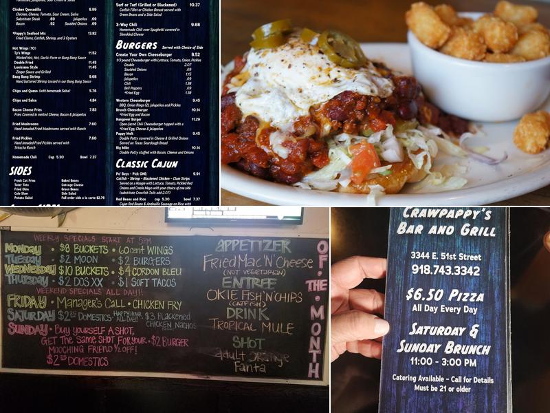 Crawpappy's Bar and Grill Menu