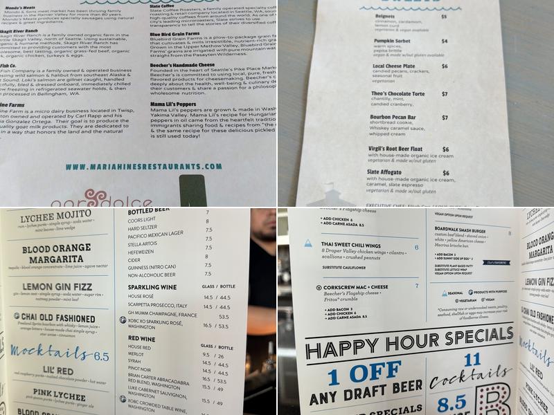 Boardwalk Menu